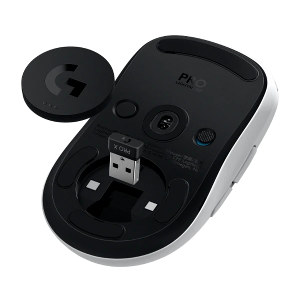 Logitech PRO 2 LIGHTSPEED trådlös gamingmus, vit - Power.se
