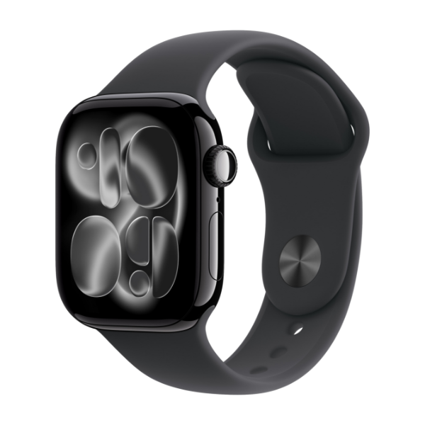 Apple Watch Series 11 GPS 42 mm pianosort aluminum, sort sportsrem - S/M