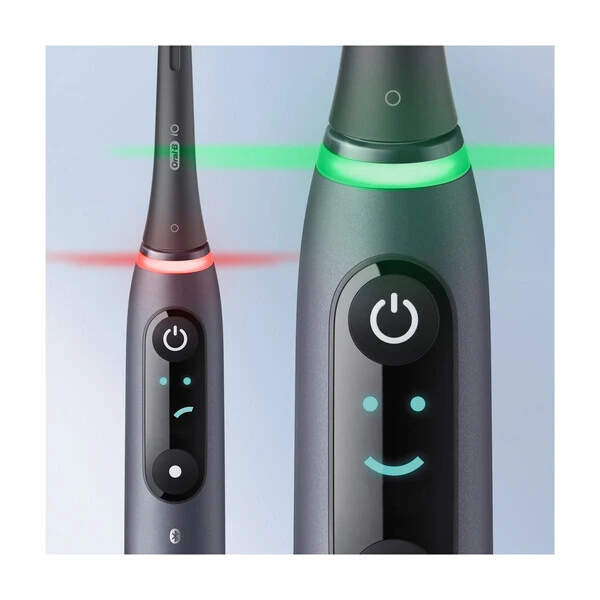 iO6 Duo Pack of Two Electric Toothbrushes, Black Lava & Pink Sand