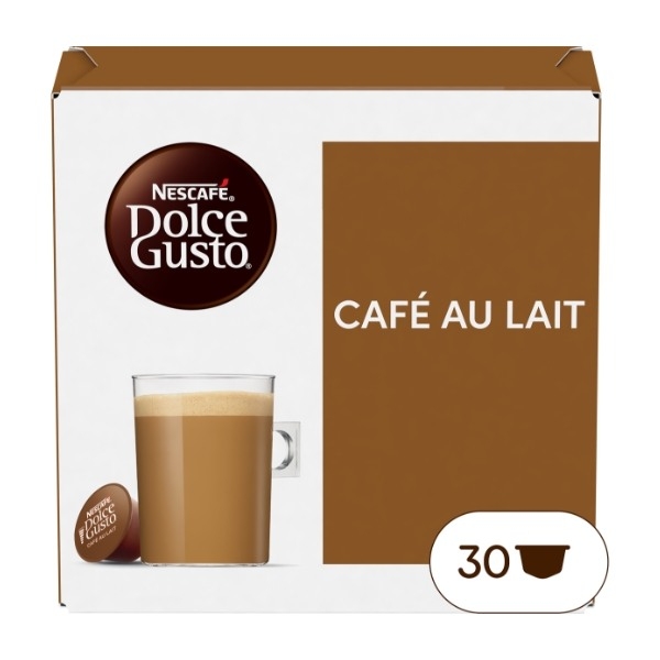 Nescafe Dolce Gusto Cafe Au Lait -kapsler 30 stk billede 2