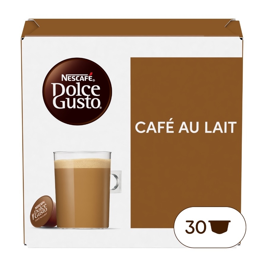 Nescafe Dolce Gusto Cafe Au Lait -kapsler 30 stk billede 4