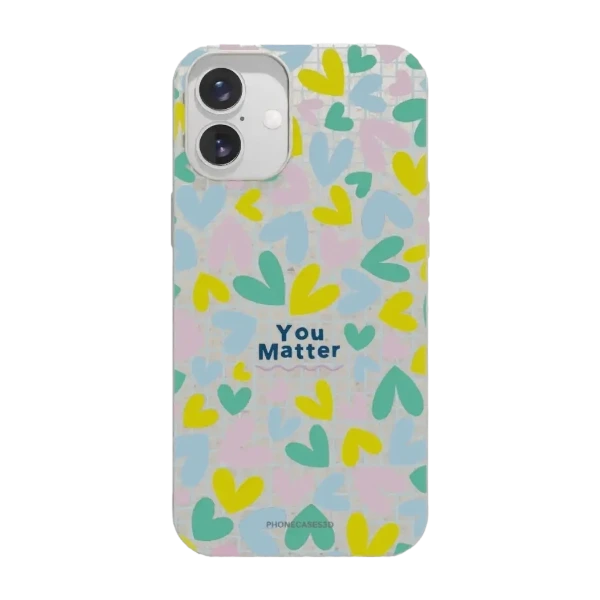 Phonecases3D iPhone 16 Plus Jess Rachel Sharp kompostoituva suojakuori, valkoinen