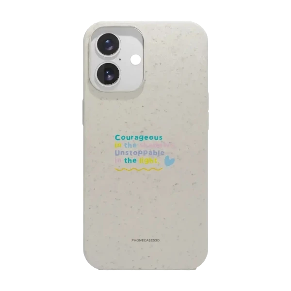 Phonecases3D iPhone 16 Jess Rachel Sharp kompostoituva suojakuori, valkoinen
