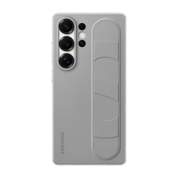 Samsung Galaxy S25 Ultra Standing Grip -suojakuori, harmaa