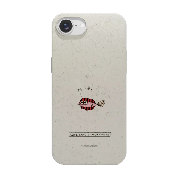 Phonecases3D iPhone 17e/16e Maja Säfström kompostoituva suojakuori, valkoinen