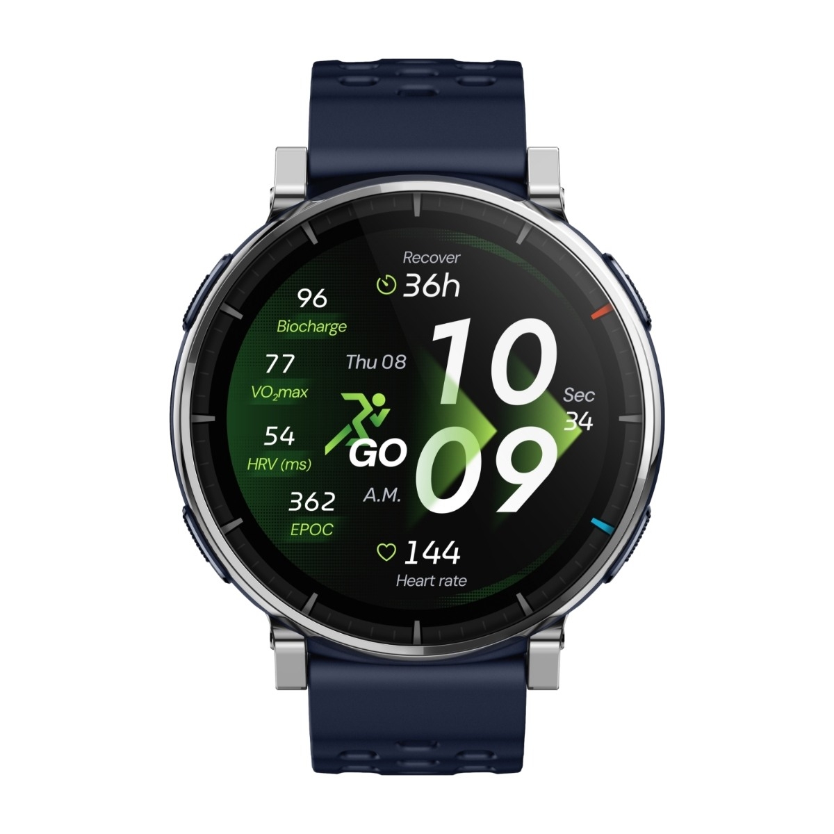 Amazfit Active 3 1,32" smartklokke, blå