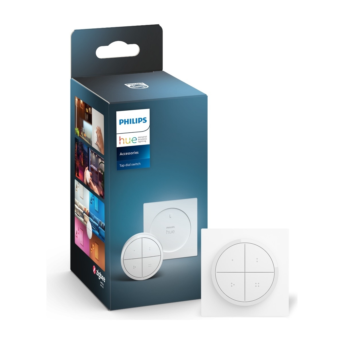 Hue Tap dial switch m/veggplate - Hvit