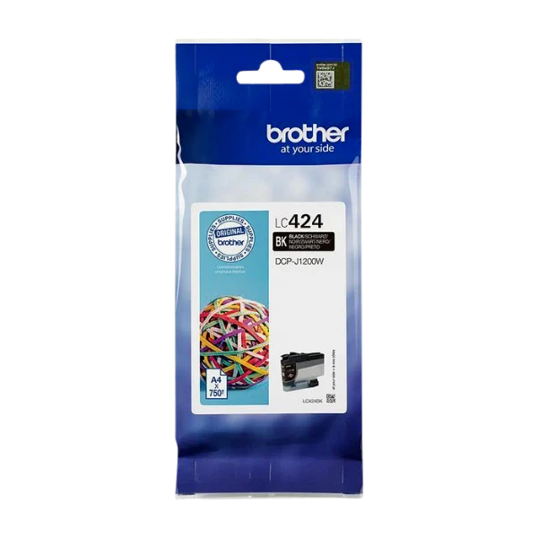 Brother LC-424BK mustekasetti 1 kpl alkuperäinen, musta