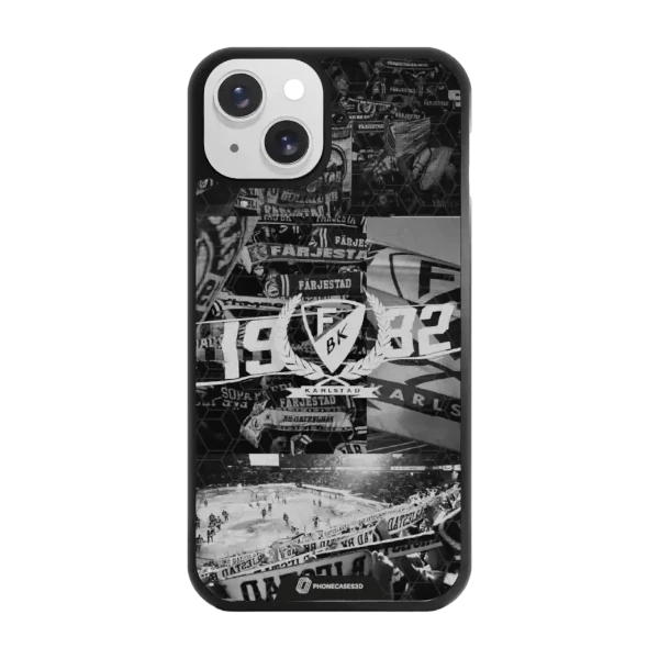 Phonecases3D iPhone 13 Färjestad BK -3D suojakuori, musta