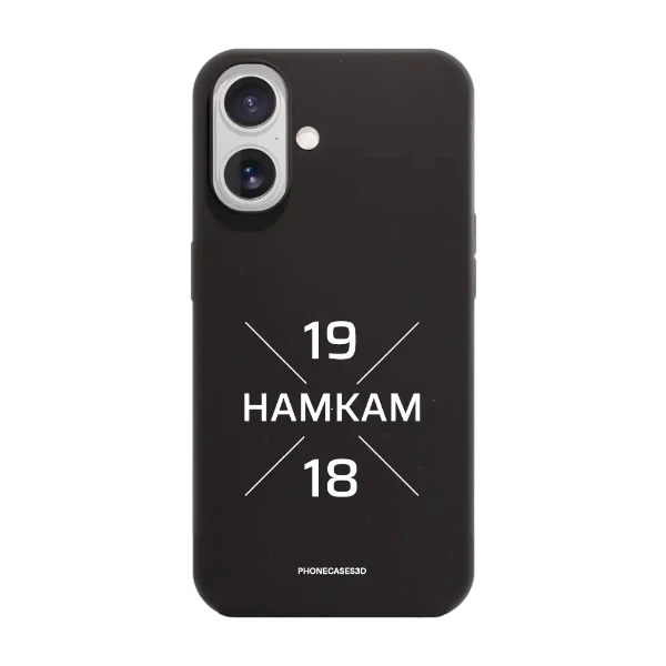 Phonecases3D iPhone 17 HamKam kompostoituva suojakuori, musta