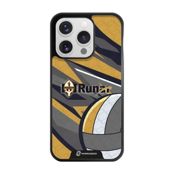 Phonecases3D iPhone 15 Pro IL Runar -3D suojakuori, musta
