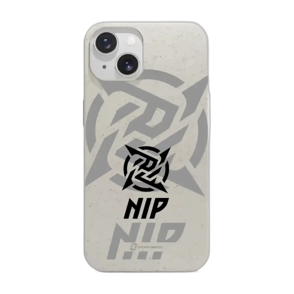 Phonecases3D iPhone 14 Ninjas in Pyjamas kompostoituva suojakuori, valkoinen