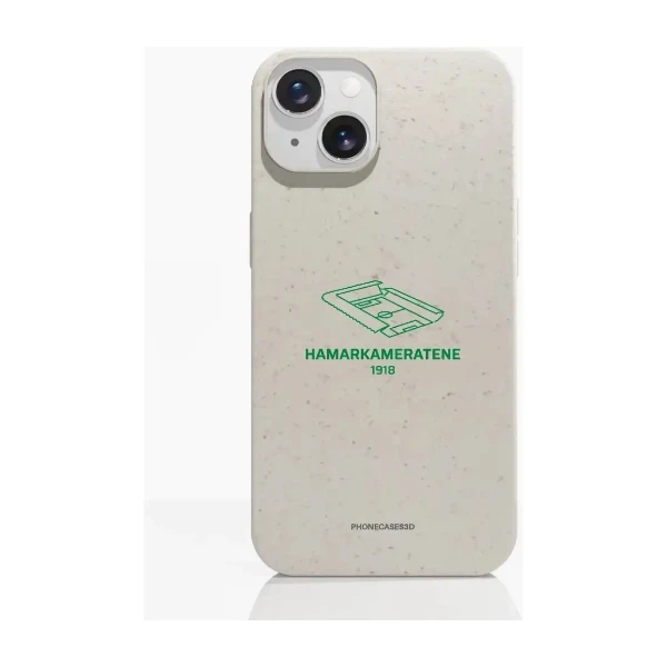 Phonecases3D iPhone 14 HamKam kompostoituva suojakuori, valkoinen