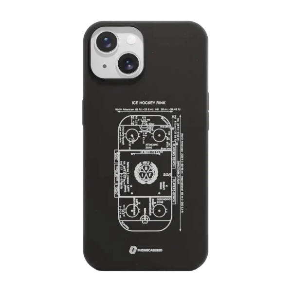 Phonecases3D iPhone 15 Brynäs IF kompostoituva suojakuori, musta