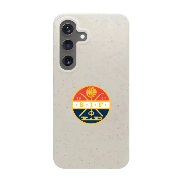 Phonecases3D Samsung Galaxy S25 Strømsgodset kompostoituva suojakuori, valkoinen
