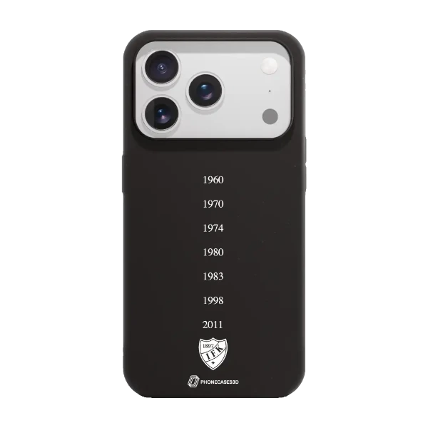 Phonecases3D iPhone 17 Pro HIFK Hockey kompostoituva suojakuori, musta