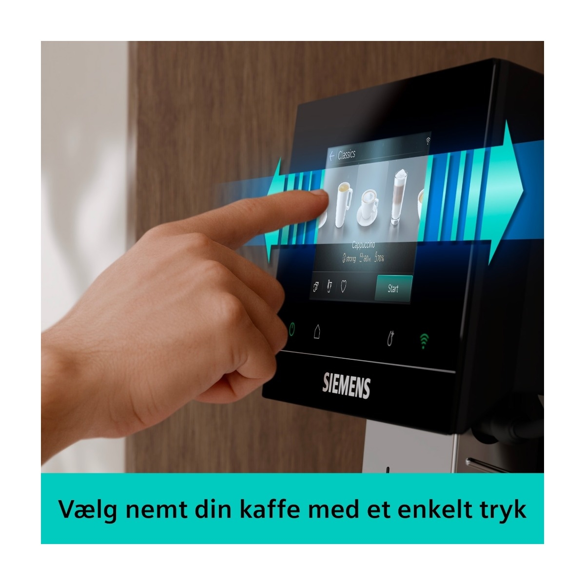 Siemens EQ700 Classic TP723E09 kaffemaskine billede 5