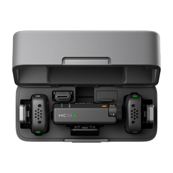 DJI Mic Mini mikrofonsystem (2 TX + 1 RX + laddningsskal) - Power.se
