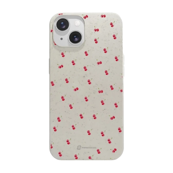 Phonecases3D iPhone 14 Martine Halvorsen kompostoituva suojakuori, valkoinen