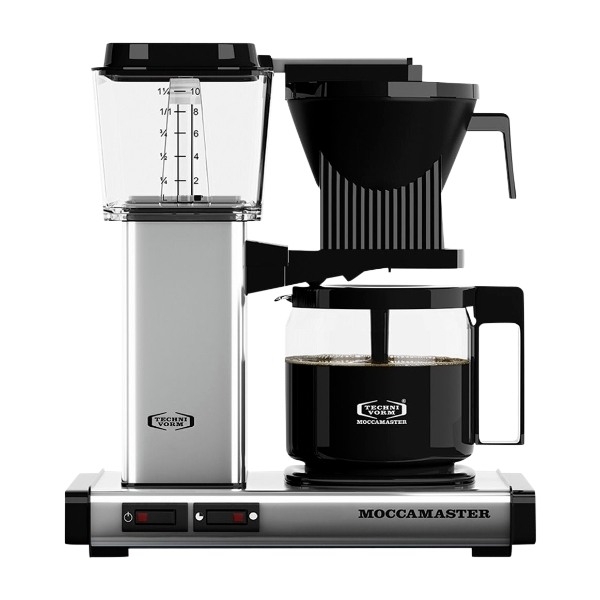 Moccamaster Automatic kaffetrakter, Polished Silver (returvare - alt ok)