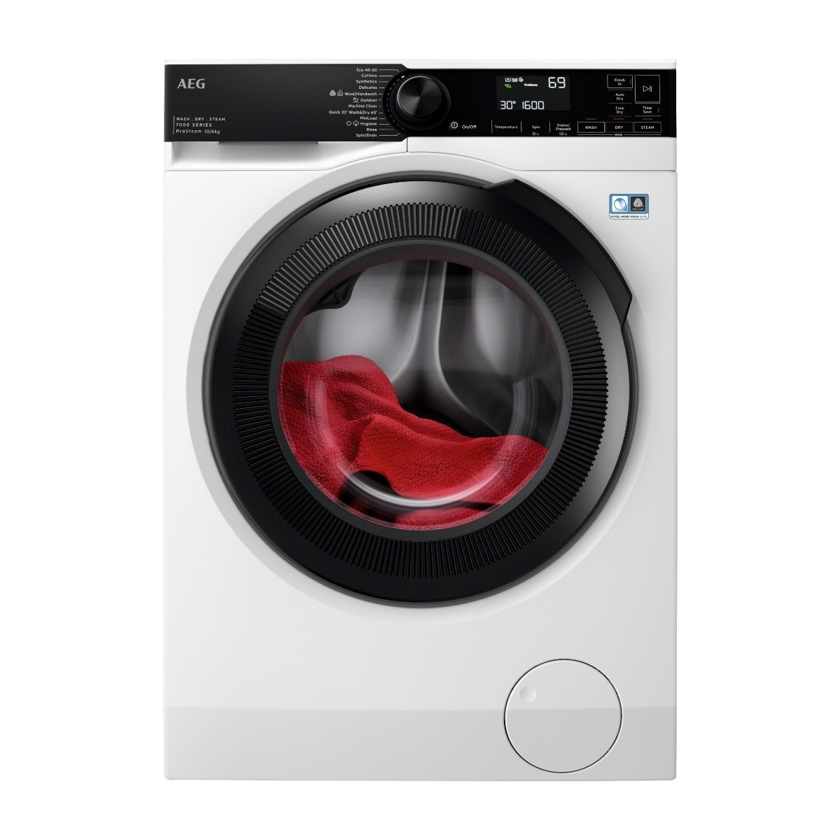 AEG 7000-seriens LWR734B16P vaskemaskine/tørretumbler billede 1