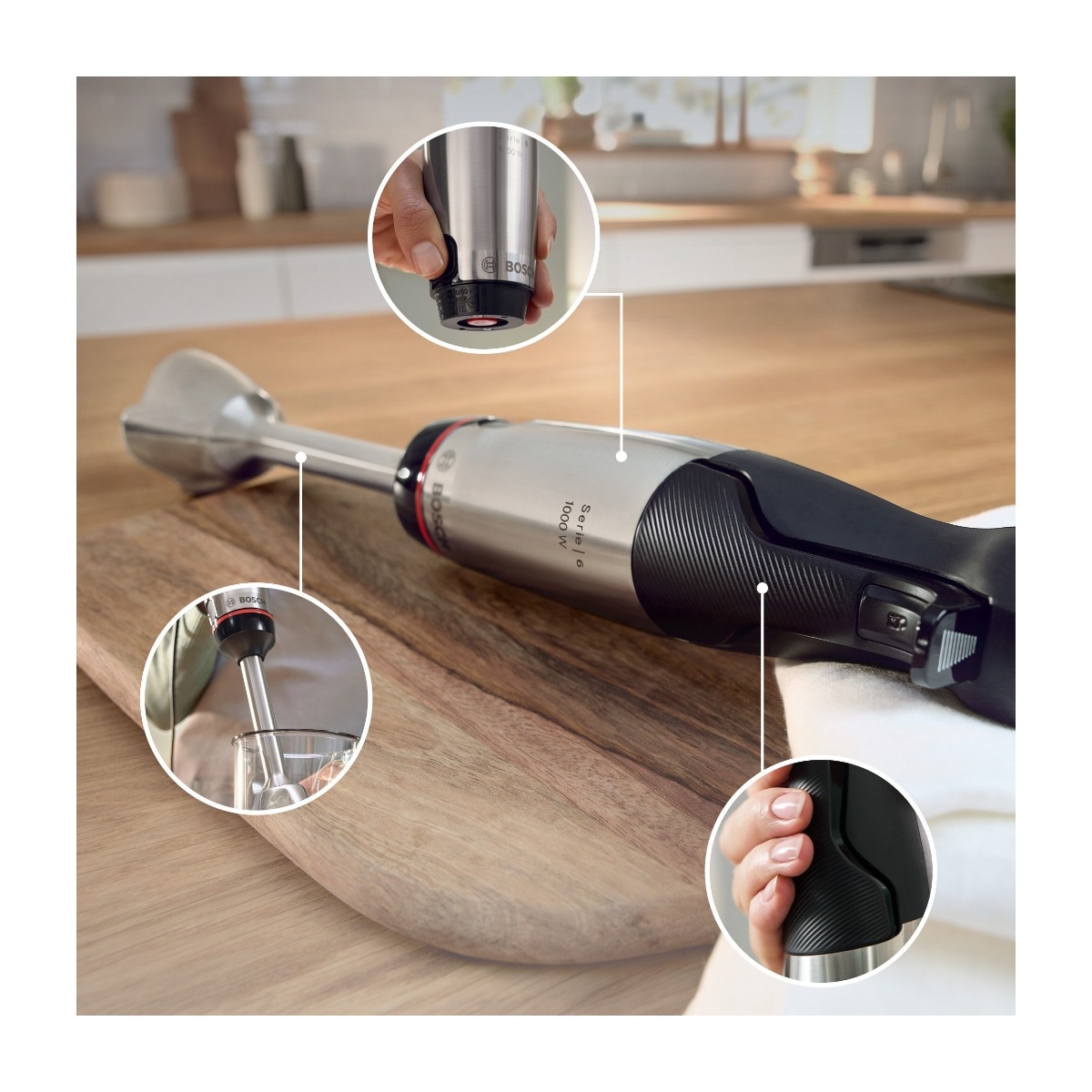 BOSCH SERIES 6 ERGOMASTER MSM6M624 STAVBLENDER billede 3