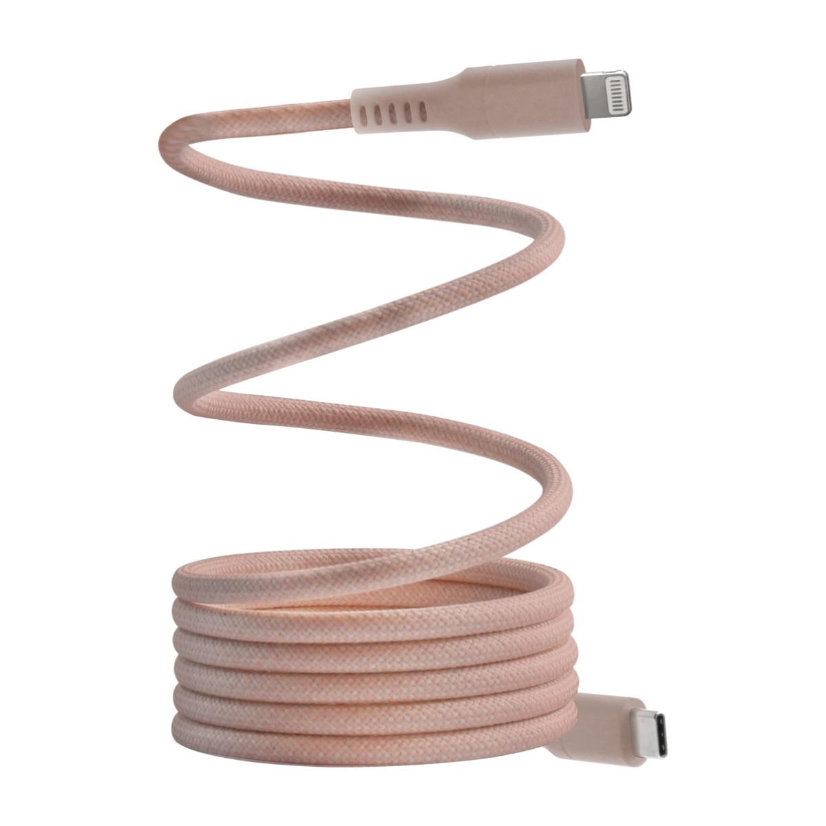 magnetisk USB-C til Lightning kabel 1,5 m, rosa