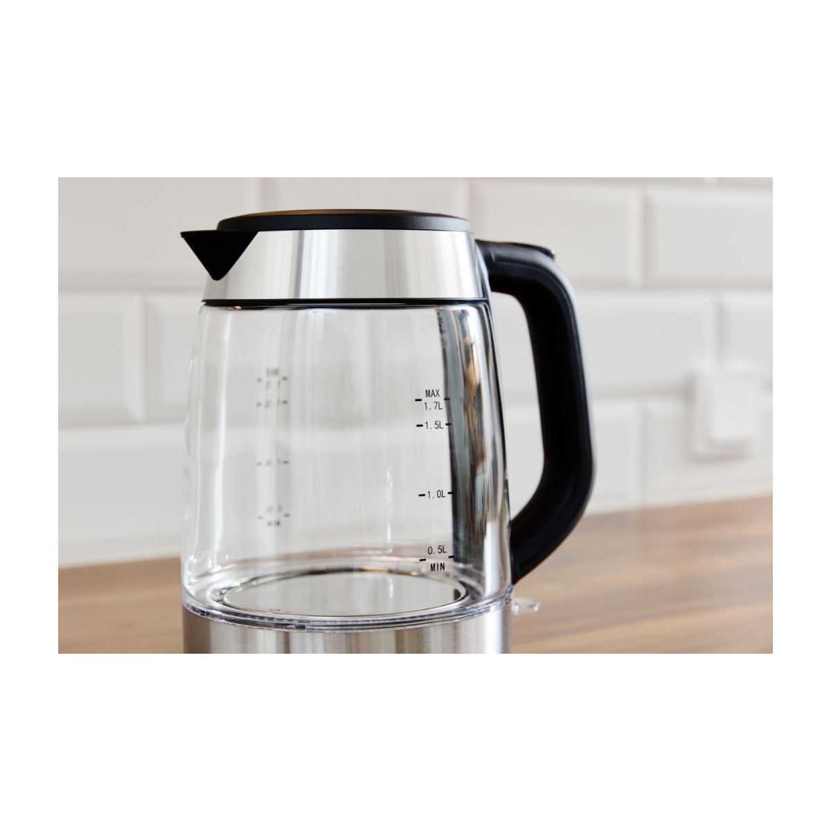 Point POKE17G0GLASS 1,7 L elkedel billede 3
