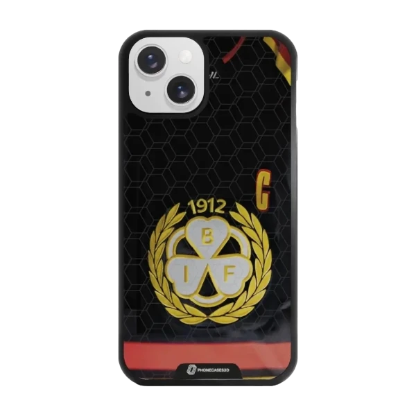 Phonecases3D iPhone 13 Brynäs IF -3D suojakuori, musta
