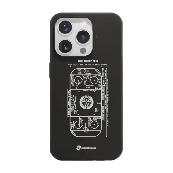Phonecases3D iPhone 15 Pro Brynäs IF kompostoituva suojakuori, musta