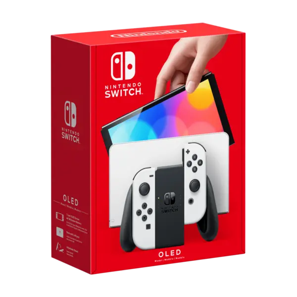 Nintendo Switch OLED spillkonsoll, hvit