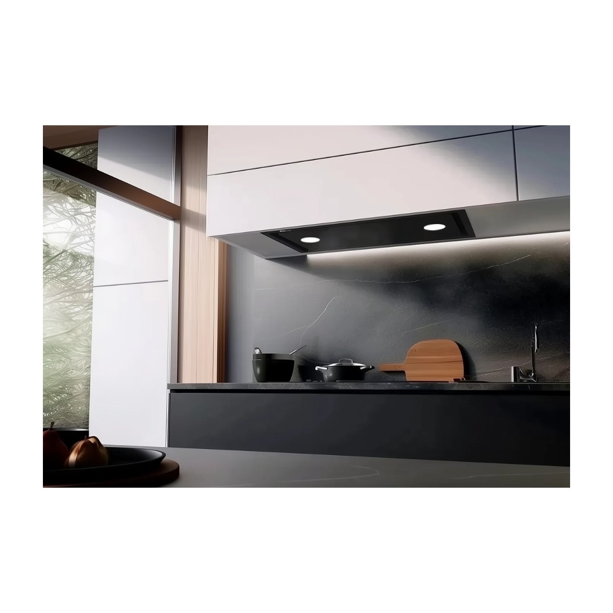 Thermex Design Line Central 8003 Timer emhætte, 80 cm sort billede 4