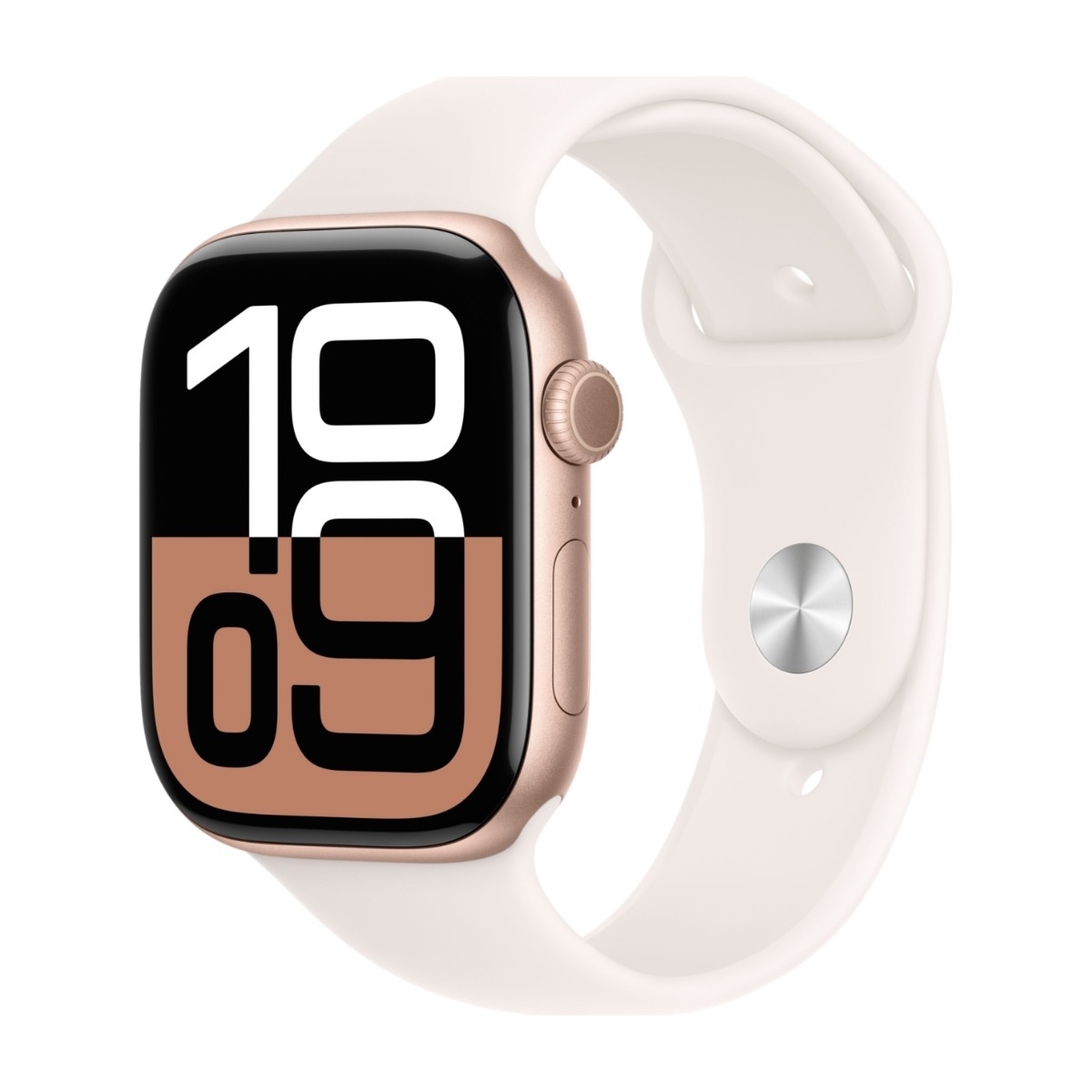 Watch Series 10 GPS 46 mm roséguld alum, rosé sportband - S/M