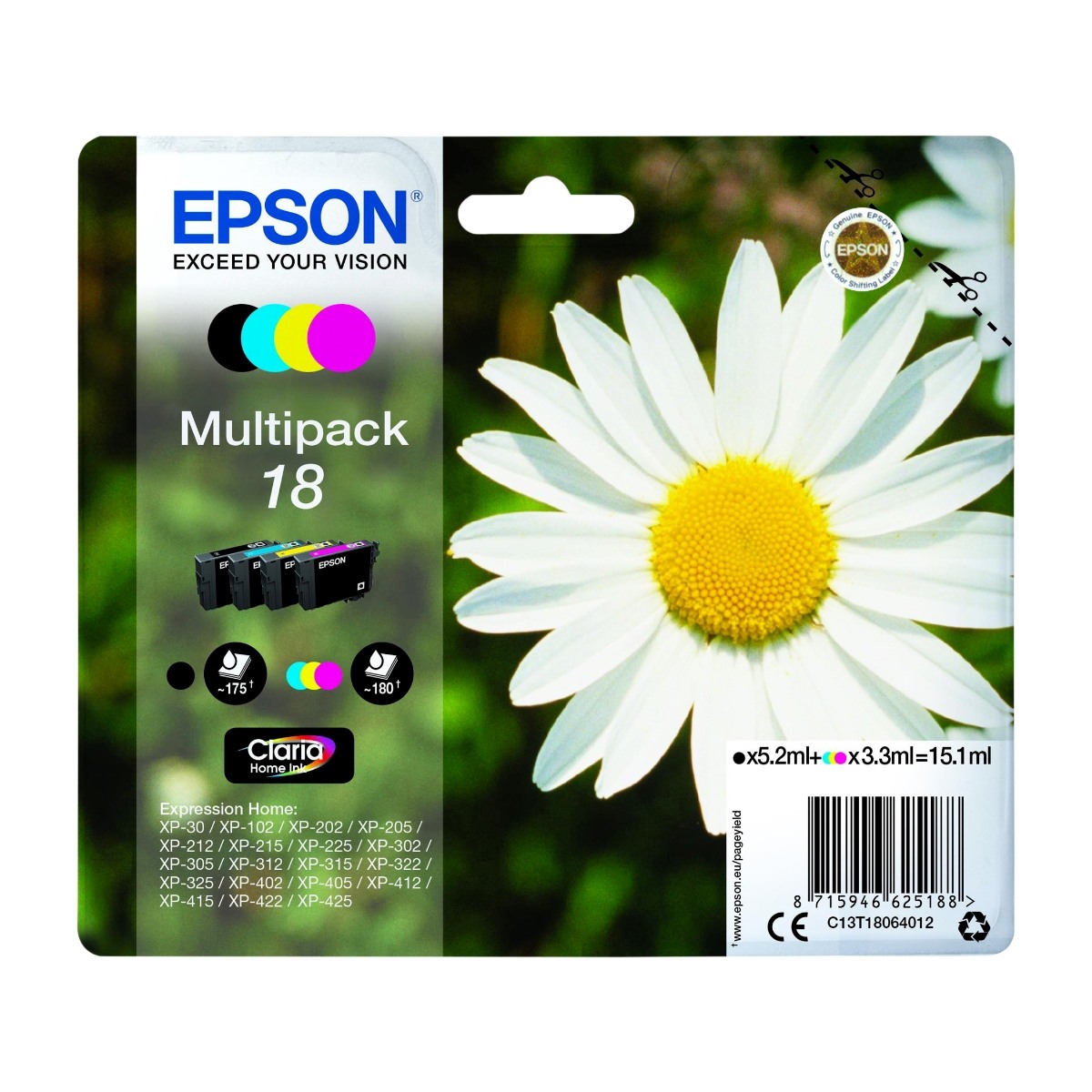 Epson 18 - multipack standard(bk,c,m,y)