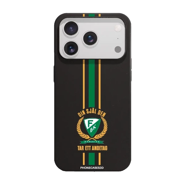 Phonecases3D iPhone 17 Pro Max Färjestad BK kompostoituva suojakuori, musta