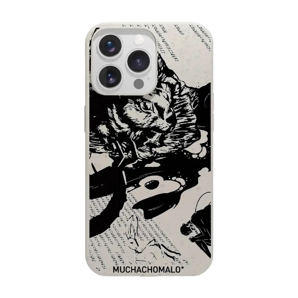 Phonecases3D iPhone 13 Pro Muchacho Malo kompostoituva suojakuori, valkoinen
