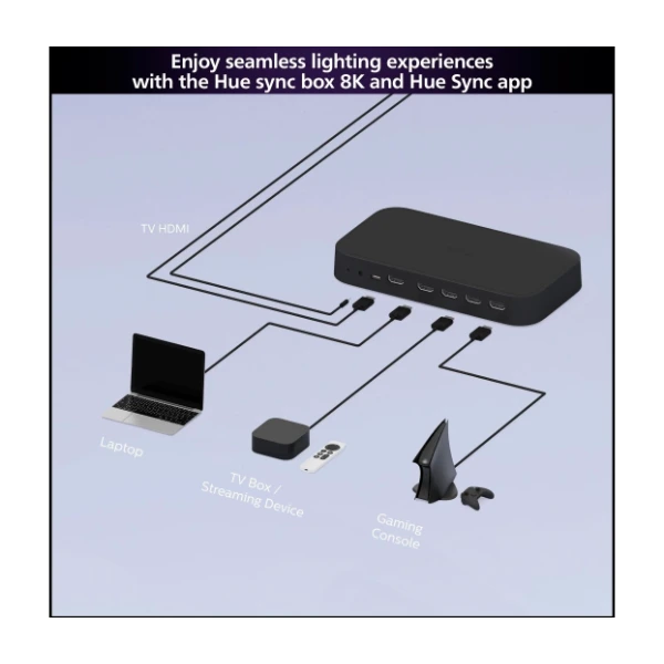 Philips Hue Play HDMI sync box 8K - Punkt1.dk