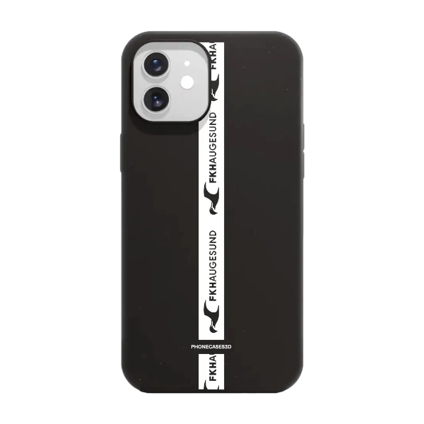 Phonecases3D iPhone 12 FK Haugesund kompostoituva suojakuori, musta