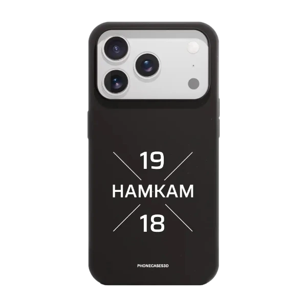 Phonecases3D iPhone 17 Pro HamKam kompostoituva suojakuori, musta