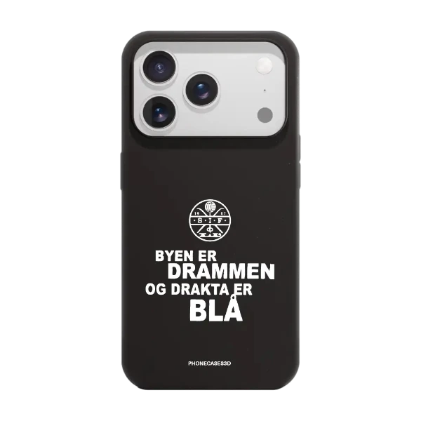 Phonecases3D iPhone 17 Pro Strømsgodset kompostoituva suojakuori, musta