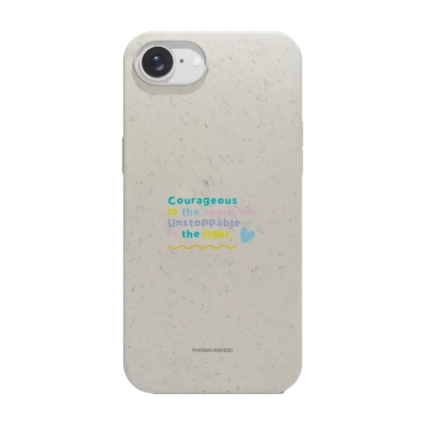 Phonecases3D iPhone 17e/16e Jess Rachel Sharp kompostoituva suojakuori, valkoinen