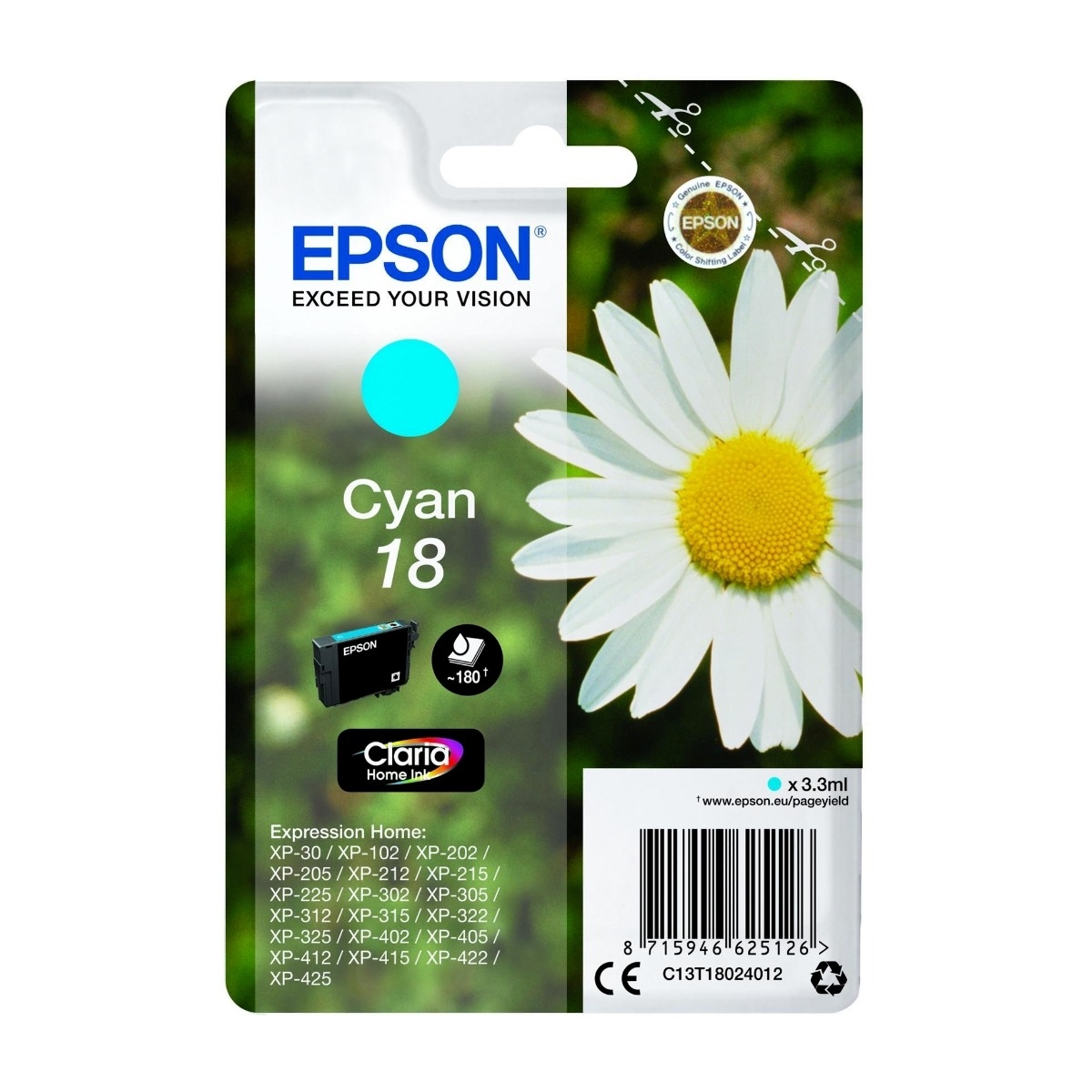 Epson 18, cyan standard