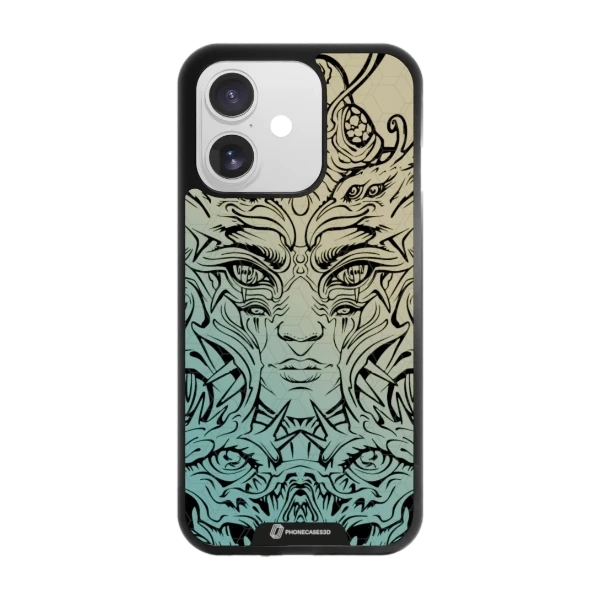 Phonecases3D iPhone 17 Urban Pixel -3D suojakuori, musta