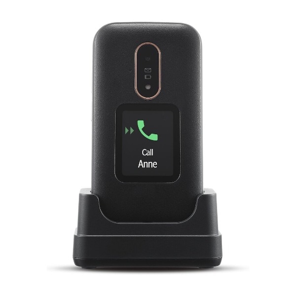 Doro 6881 4G mobiltelefon svart/hvit