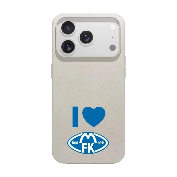 Phonecases3D iPhone 17 Pro Max Molde FK kompostoituva suojakuori, valkoinen