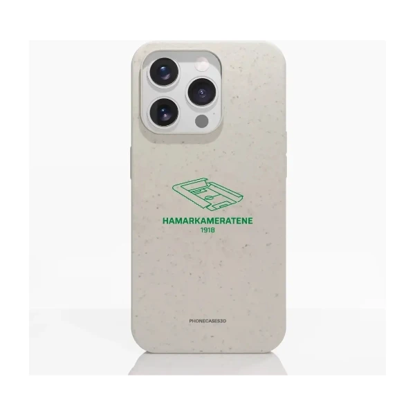 Phonecases3D iPhone 15 Pro HamKam kompostoituva suojakuori, valkoinen