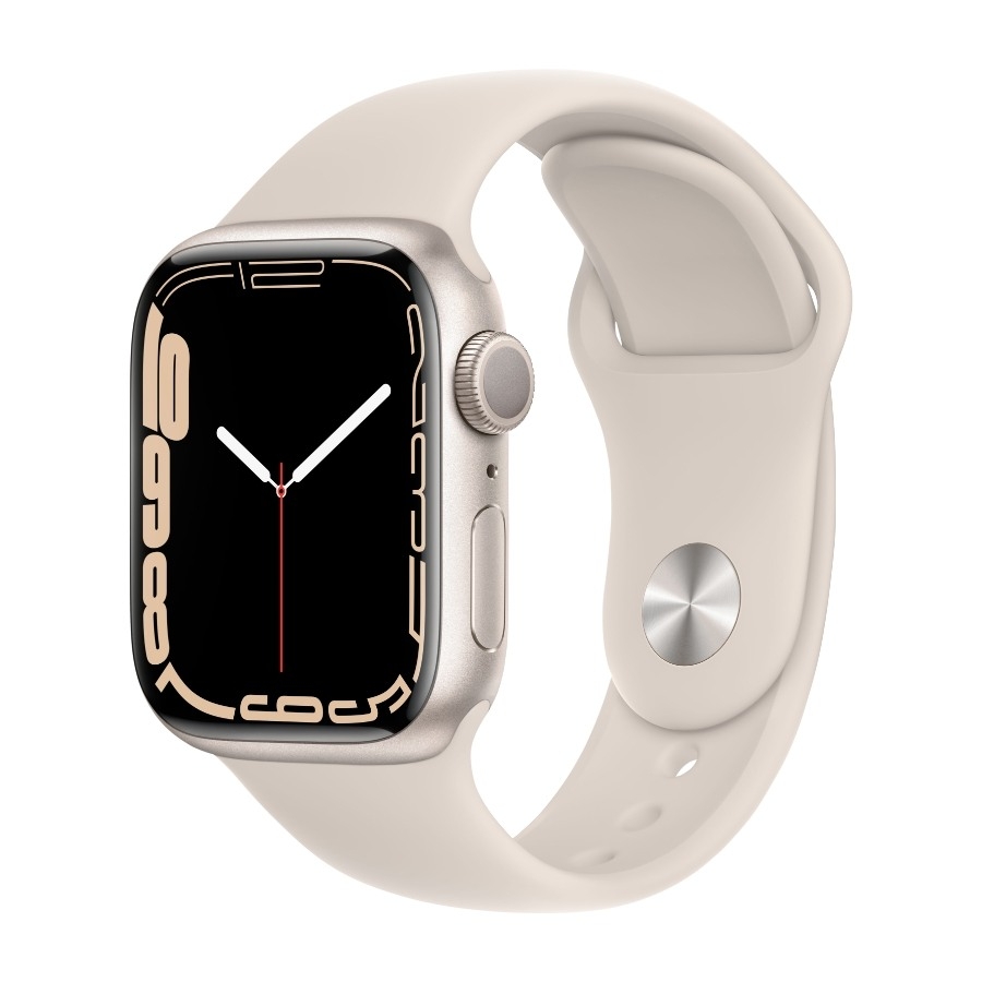 White aluminum sports watch