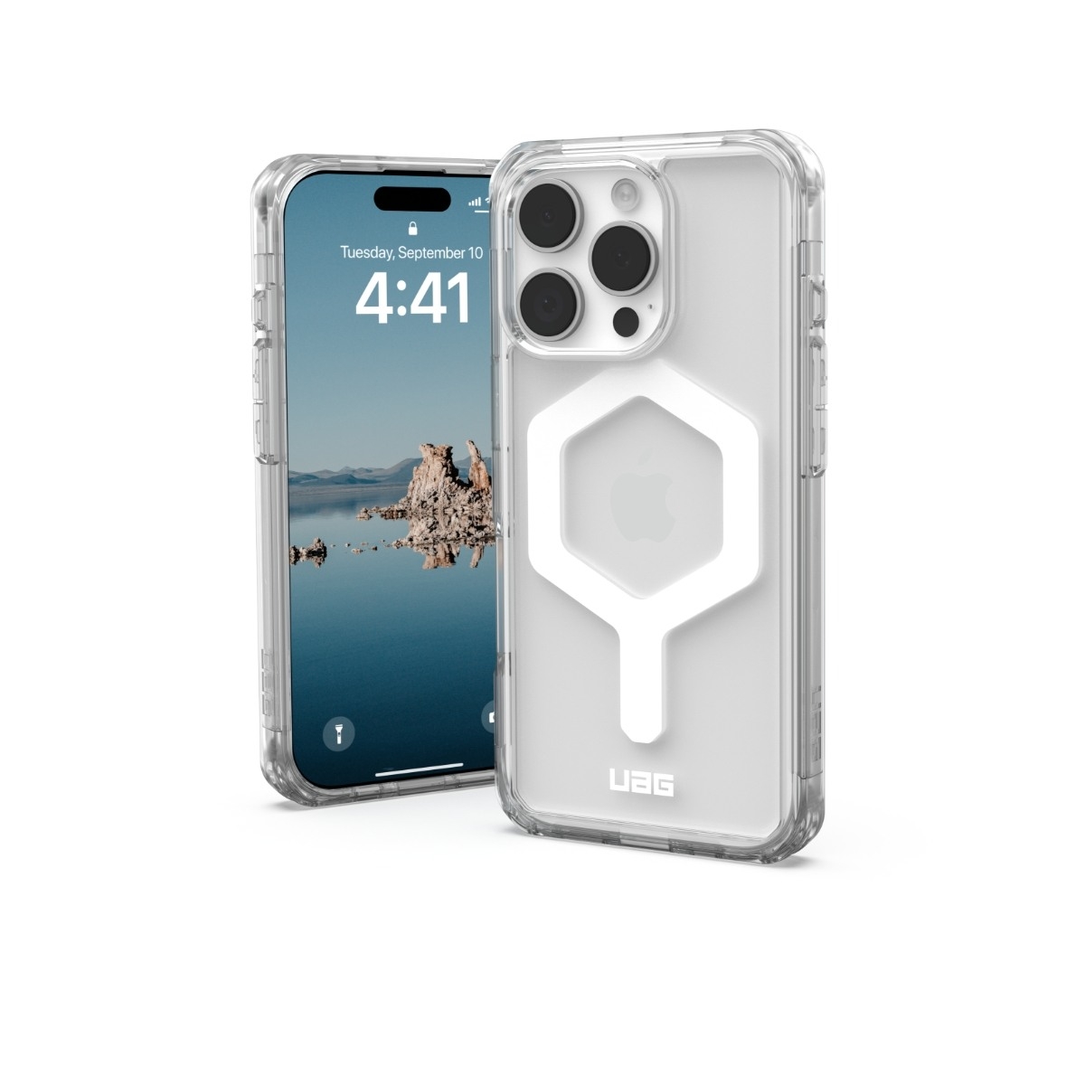 UAG iPhone 16 Pro Plyo MagSafe deksel, ice/hvit