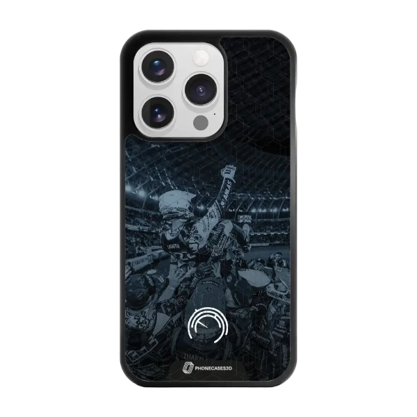 Phonecases3D iPhone 15 Pro Norges Motorsportforbund -3D suojakuori, musta
