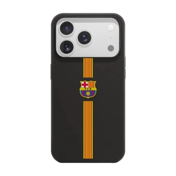 Phonecases3D iPhone 17 Pro FC Barcelona kompostoituva suojakuori, musta